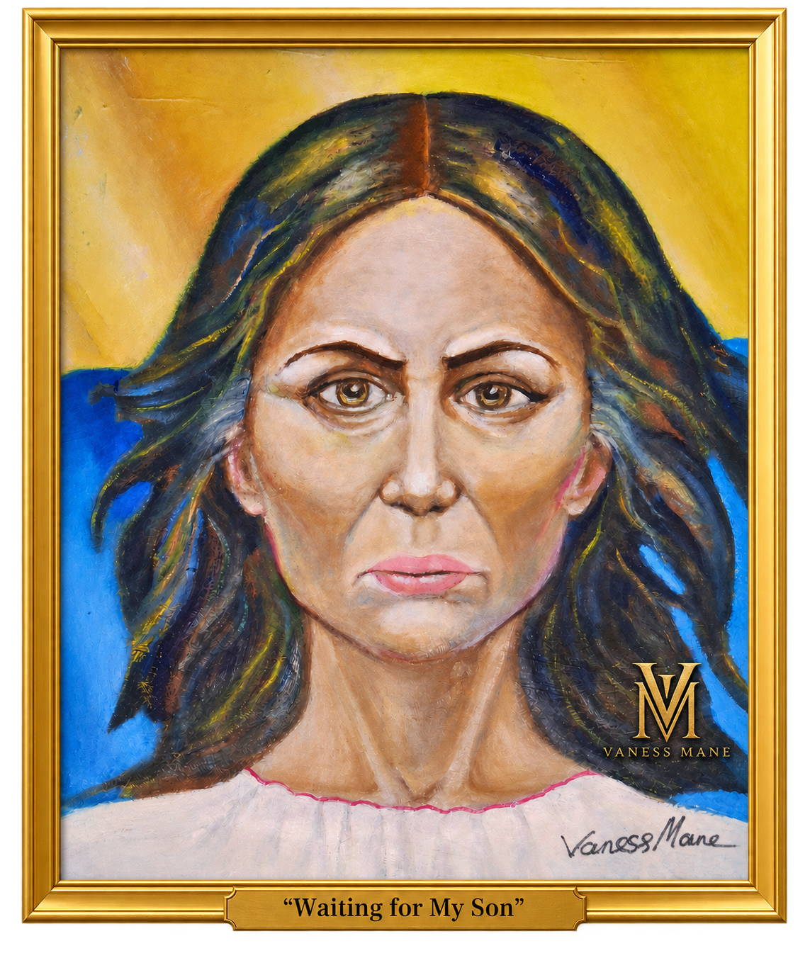 Waiting for My Son — painting by Vaness Mane