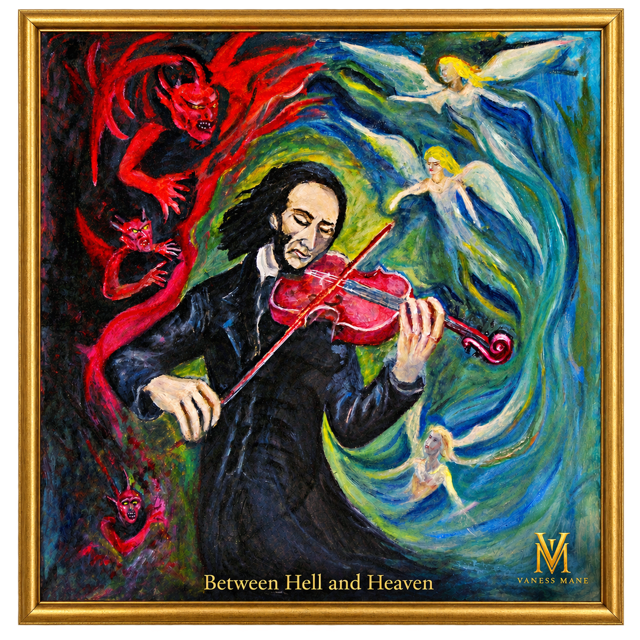Between Hell and Heaven — painting by Vaness Mane